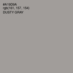 #A19D9A - Dusty Gray Color Image